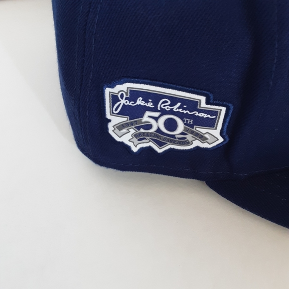 New Era 59Fifty  Los Angeles Dodgers Hat Fitted 8  Men Blue Thank You Jackie - Picture 4 of 10